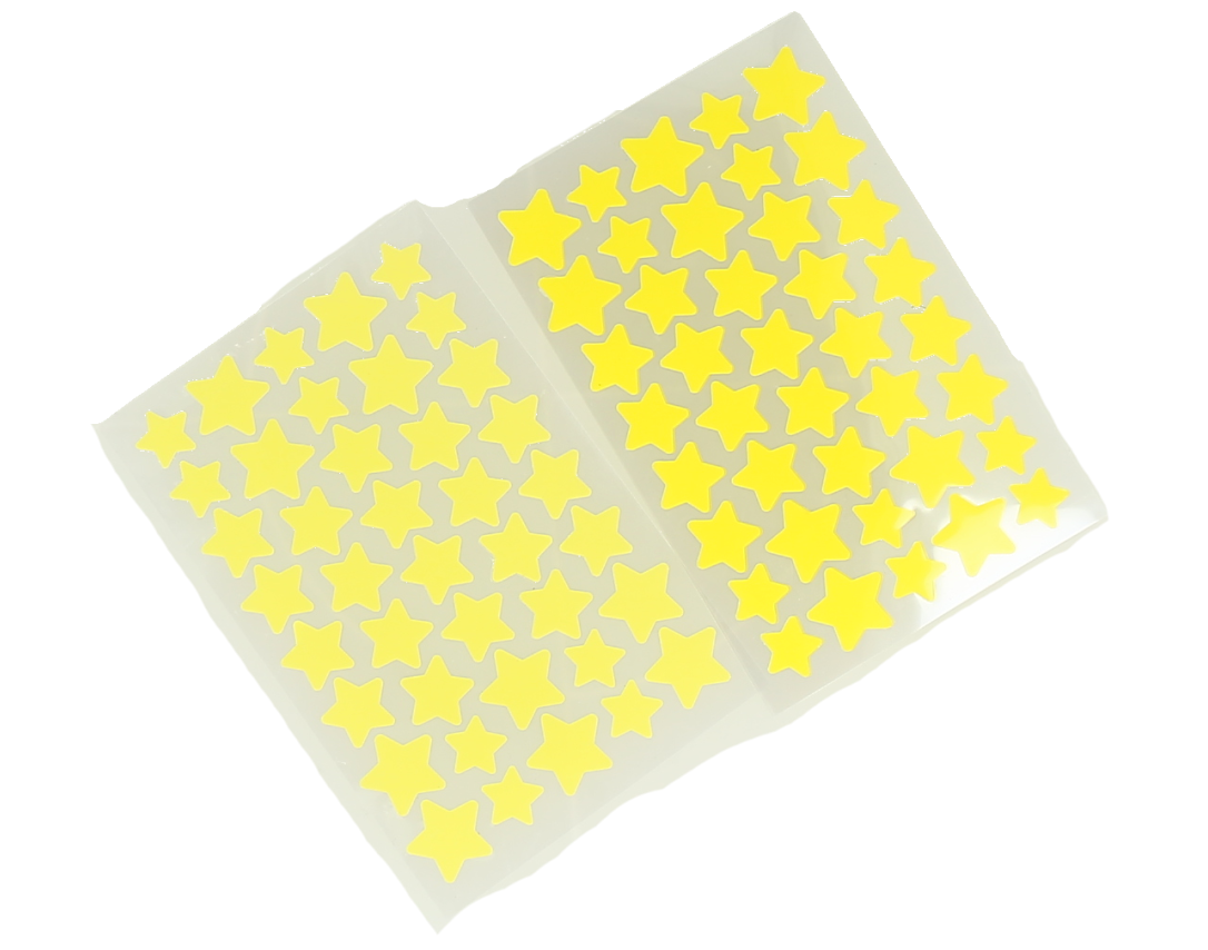 Pegatinas estrellitas amarilla