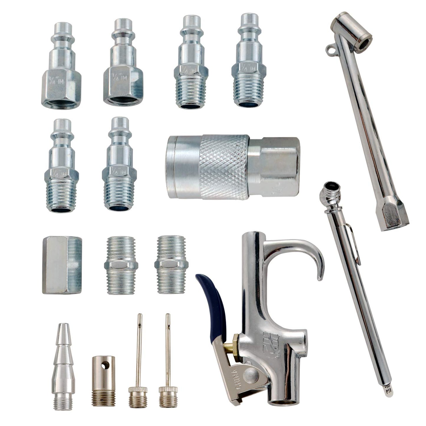 Kit de accesorios para compresor de aire de 17 piezas..