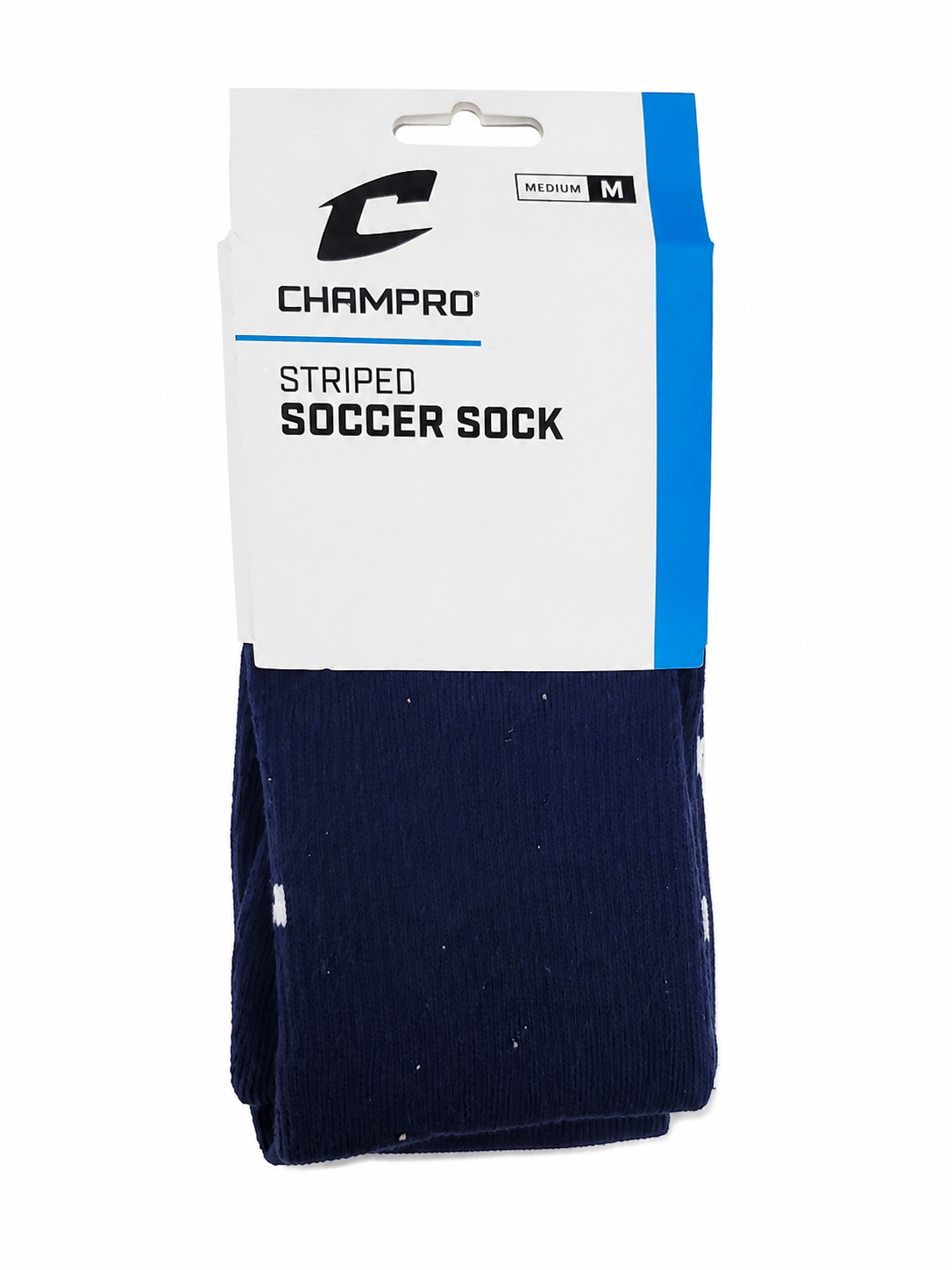 Calcetas Deportivas Largas para Fútbol Estilo Soccer Color Azul Marino – Talla M.