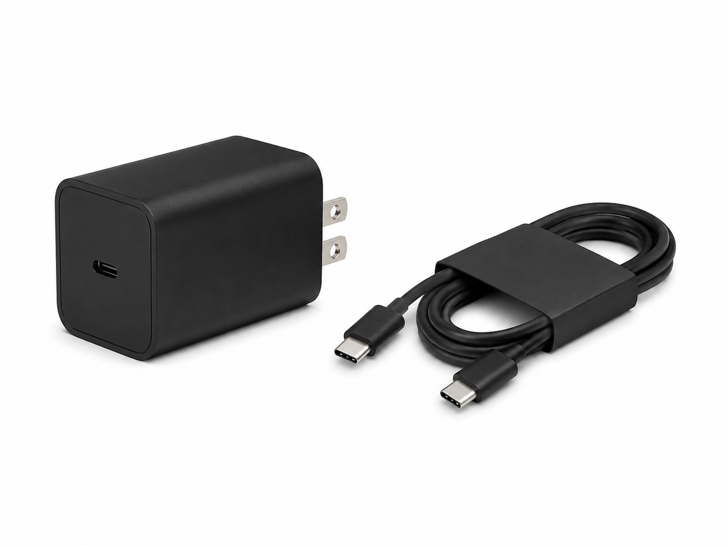 Cargador de Pared de Carga Súper Rápida con Cable USB Tipo C a USB Tipo C.