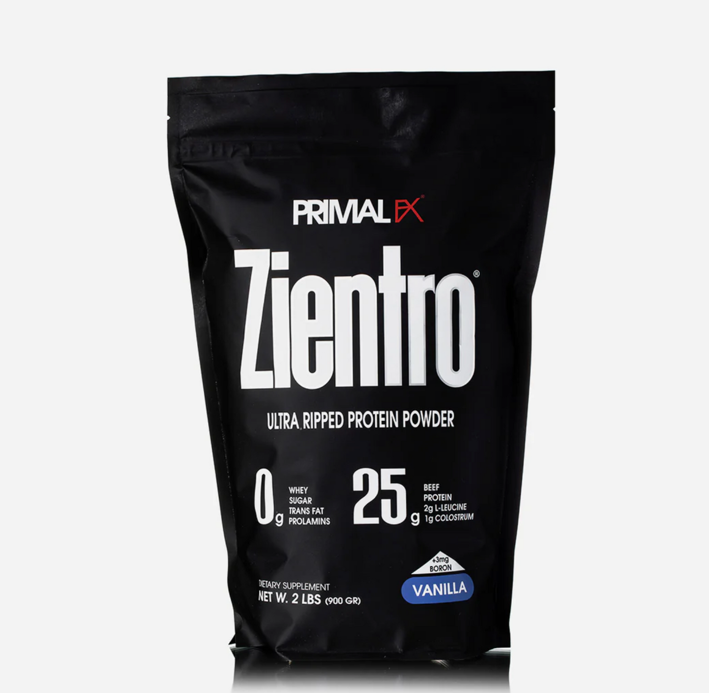 ZIENTRO – Primal FX Protein powder, vanilla.