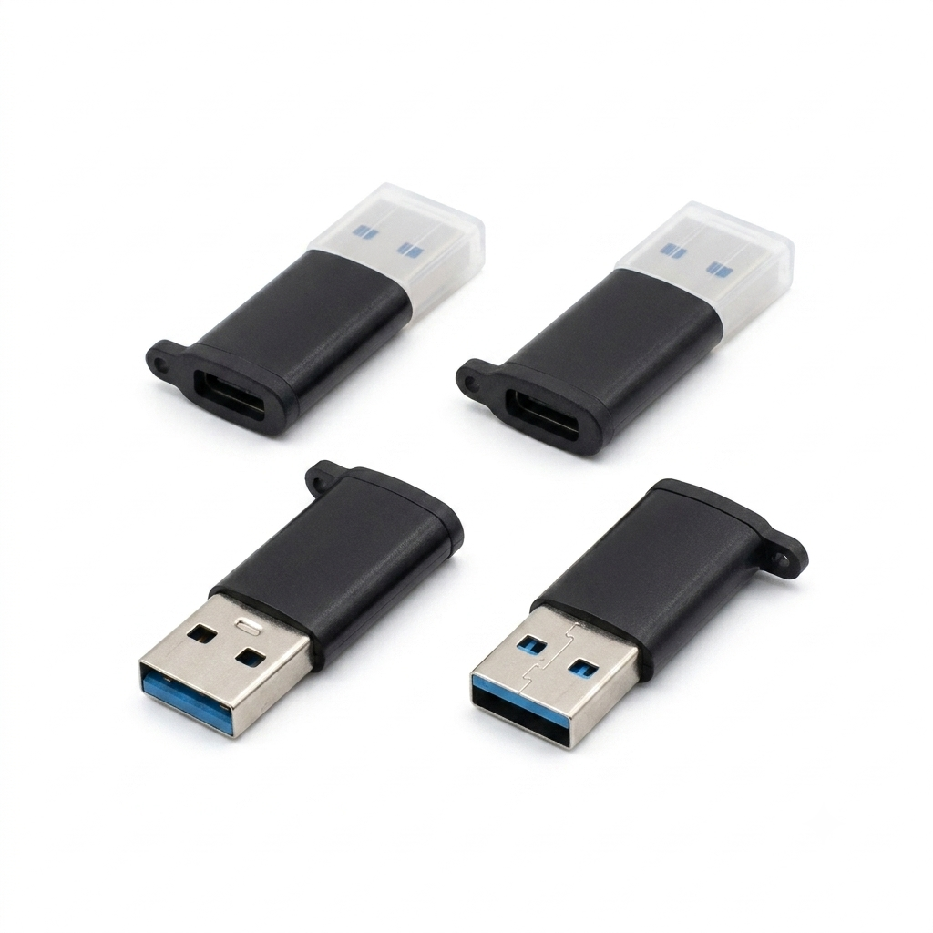 Pack de adaptadores de USB C hembra a USB 3.0 macho.