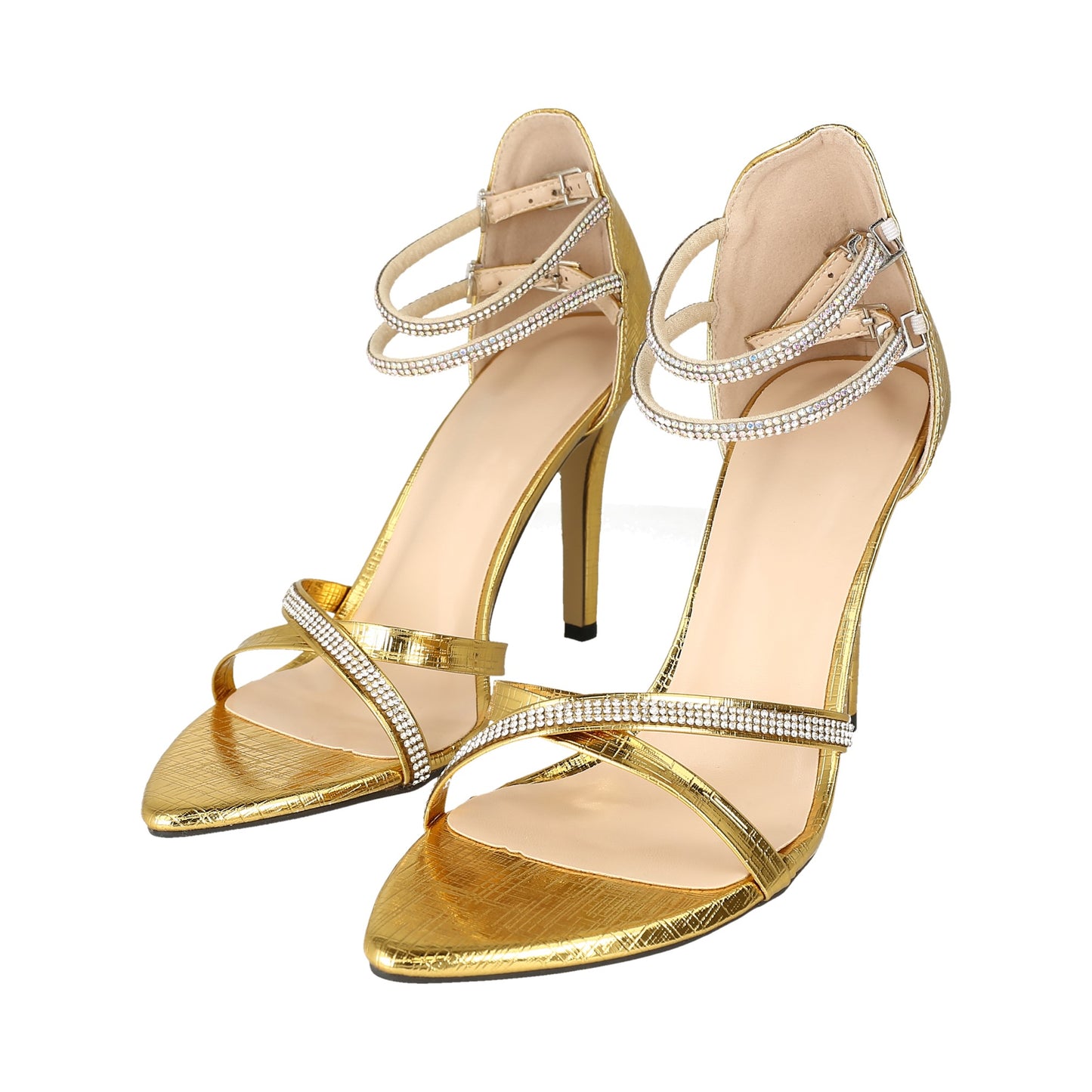 zapatillas doradas, size 37