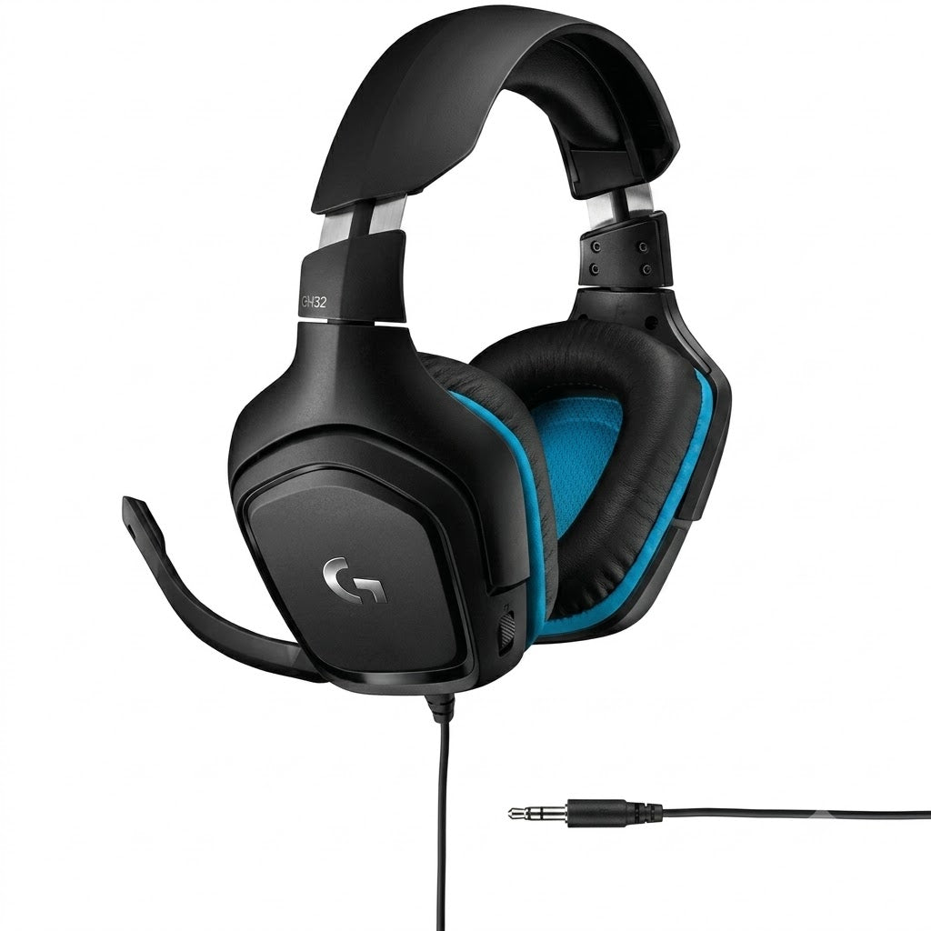 Auricular para juegos Logitech G432 que cuenta con sonido envolvente 7.1.
