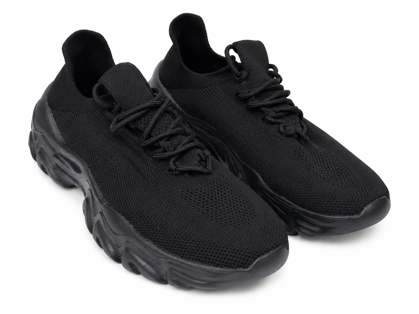 Zapatillas Deportivas de Malla Transpirable Color Negro Talla 39.