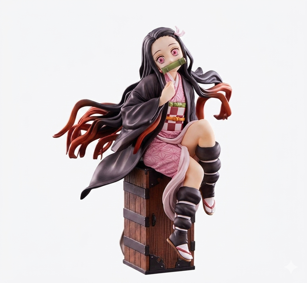 Figura de acción de Nezuko Kamado de la serie Demon Slayer: Kimetsu no Yaiba.