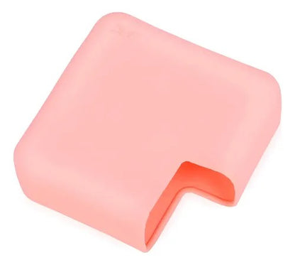 Funda de silicona rosa diseñada para proteger el adaptador de corriente.