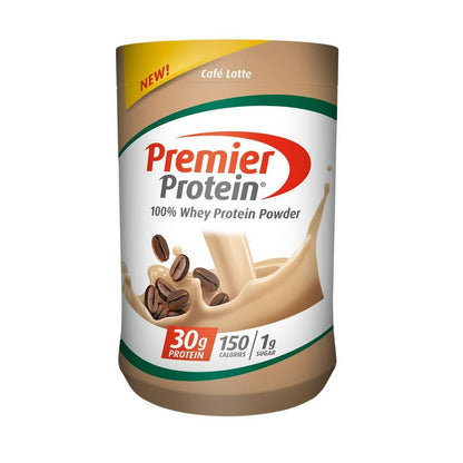 Premier Protein 100% Whey Protein Powder with Energy, Cafe Latte, 23.9 Oz (680 G)