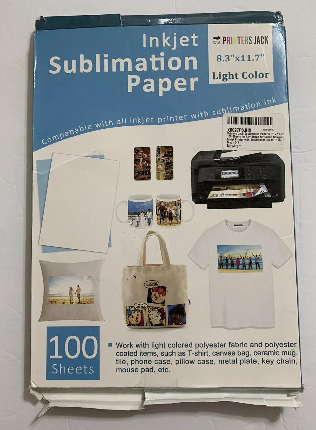 paquete de papel de sublimación