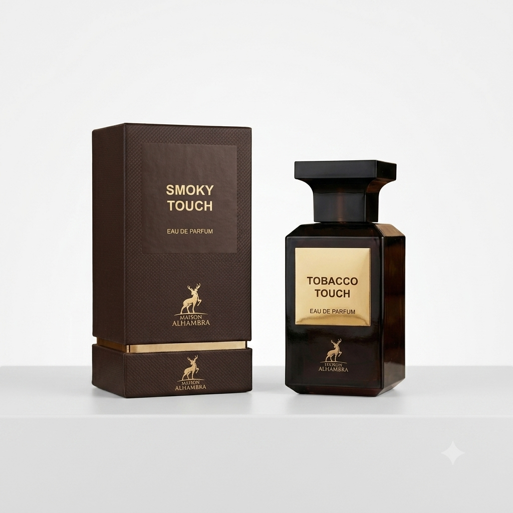 Perfueme de fragancia cálida y especiada con notas de tabaco, vainilla, cacao y frutos secos.