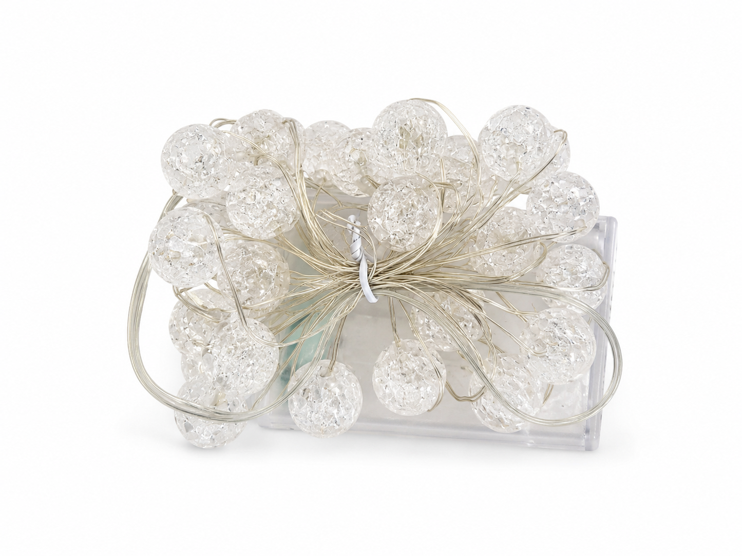 Guirnalda de Luces LED Decorativas con Esferas Transparentes.