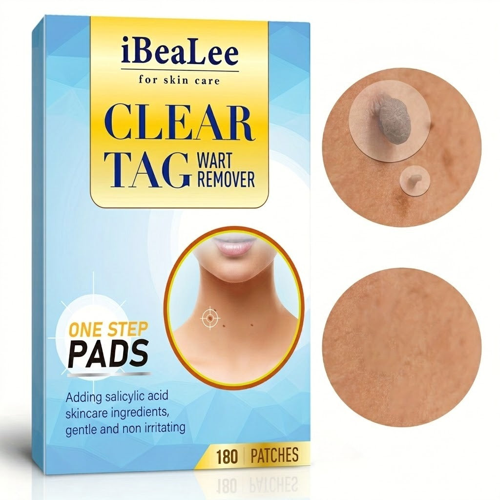 Pack de 180 parches, diseñados específicamente para el tratamiento y eliminación de verrugas y acrocordones.