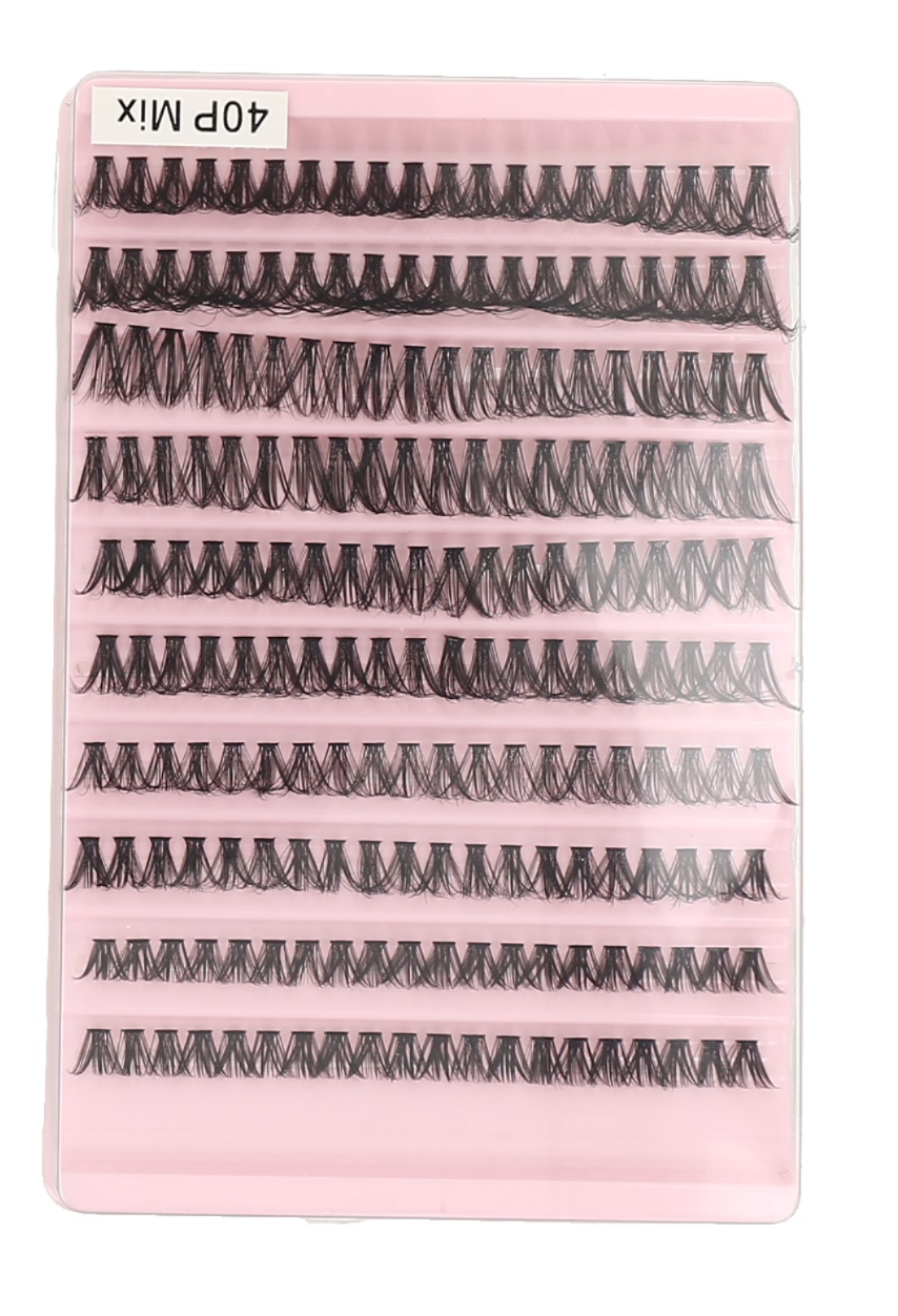 Conjunto de extensiones de pestañas postizas individuales