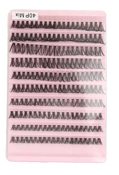 Conjunto de extensiones de pestañas postizas individuales