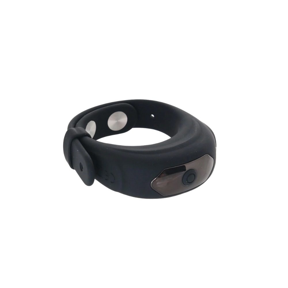 Masajeador prostático masculino diseñado con un estilo similar a un reloj ajustable.