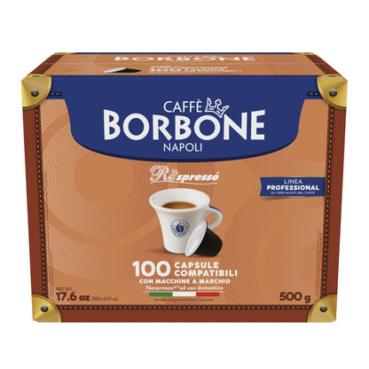 Cápsulas de café espresso compatibles con máquinas Nespresso, paquete de 100 unidades.
