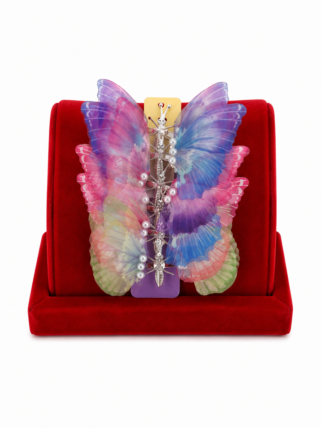 Set de Pinzas Mariposa Multicolor para Cabello con Diseño Elegante.
