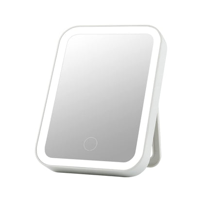 Espejo de tocador XXiinn cuenta con luces LED integradas ajustables mediante un interruptor táctil.