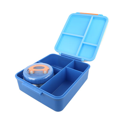 Lonchera estilo Bento para niños, azul