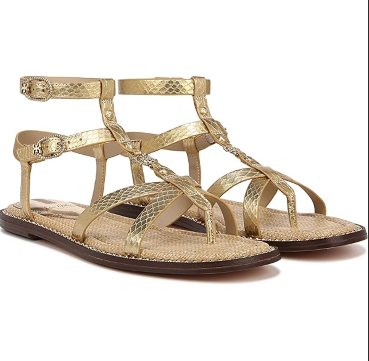 Sandalias gladiadoras Talya gold, size 39