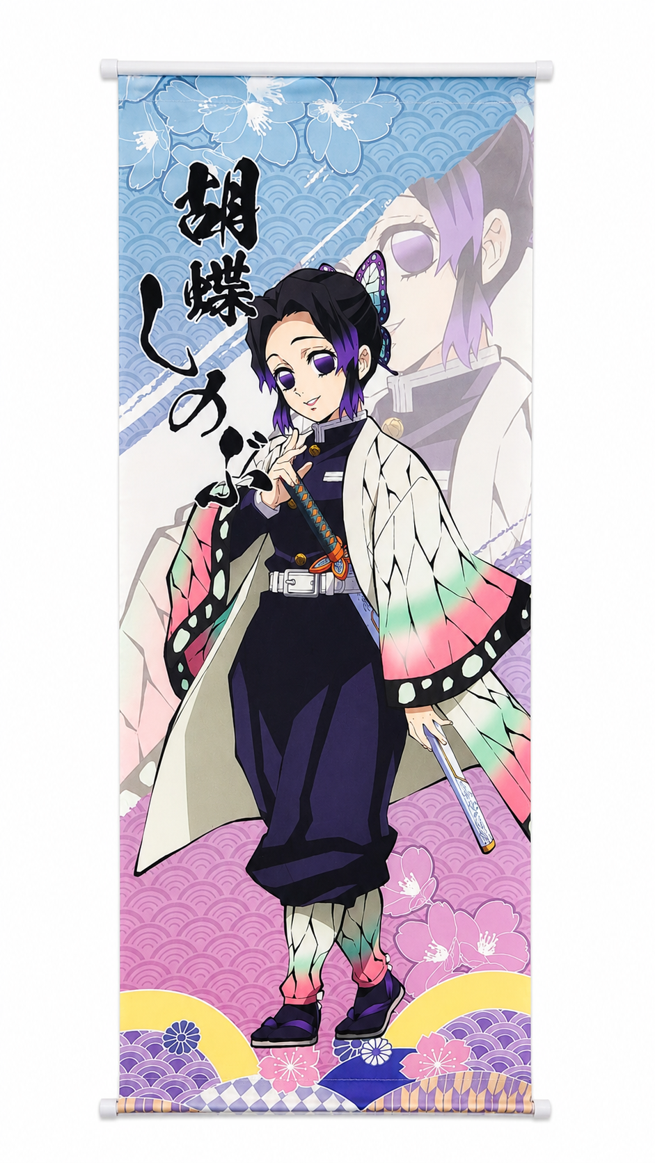 Tapiz Decorativo de Anime para Pared con Ilustración de Personaje Estilo Japonés.
