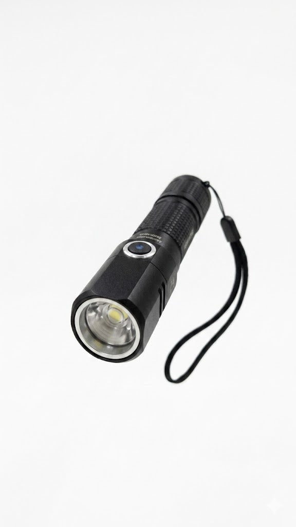 Linterna ultravioleta recargable portátil con luz de 395nm.