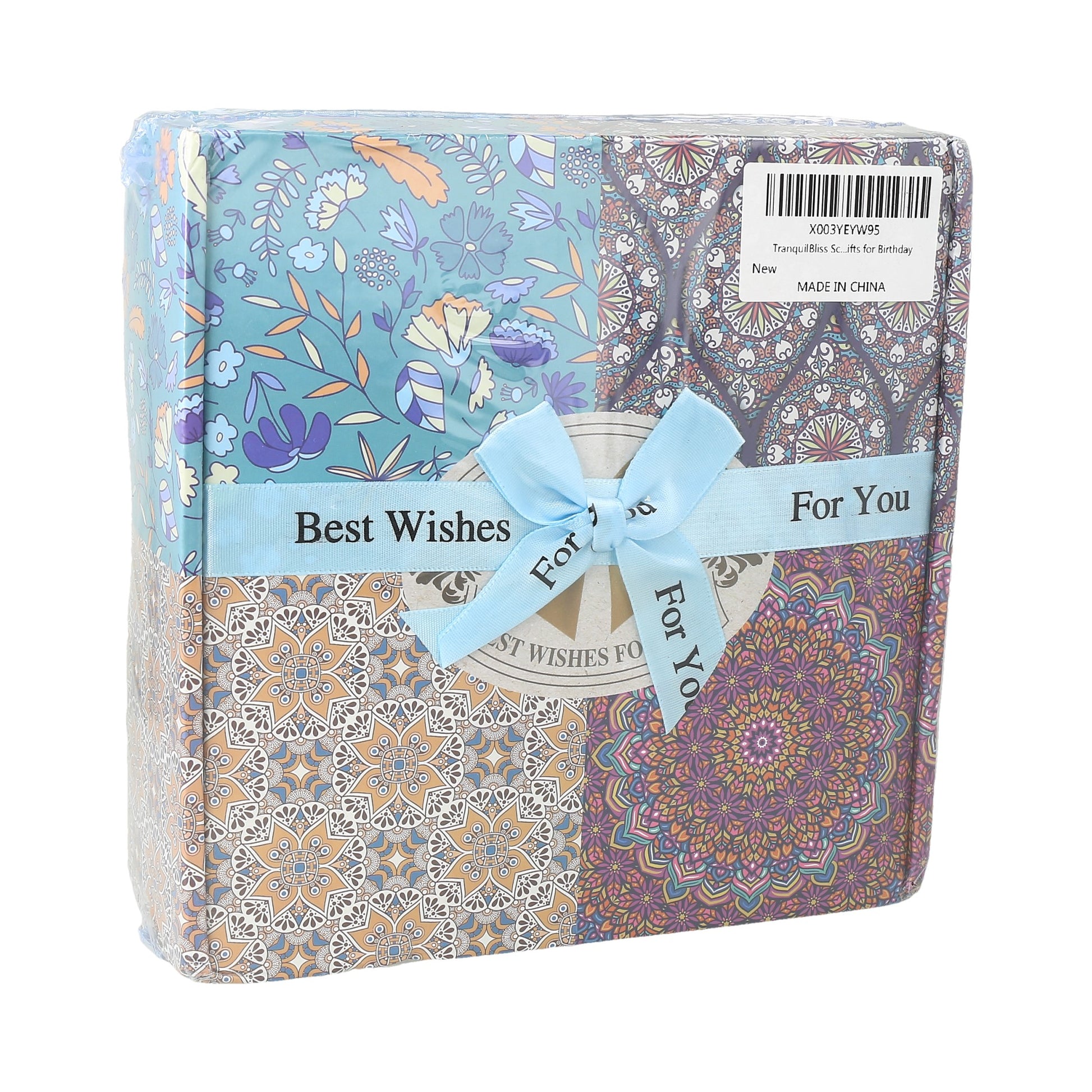 Juego de Regalo de 4 Velas Perfumadas Aromaterapia, 100% Cera de Soja