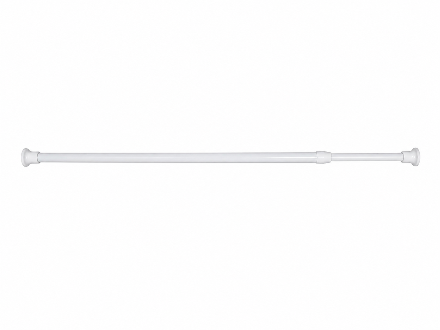 Barra extensible ajustable para cortina de baño sin perforación.