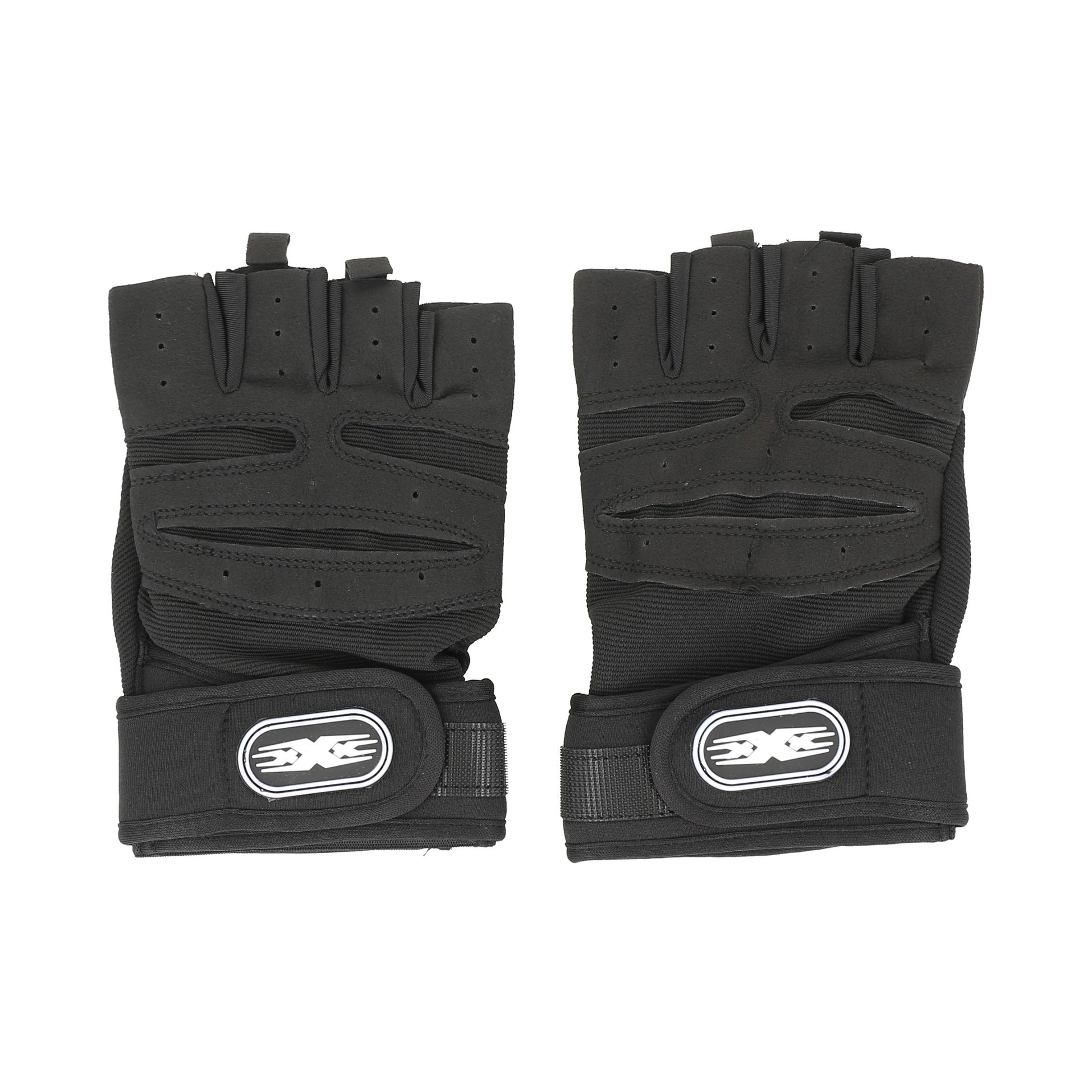 Guantillas sin dedos unisex, negro size L