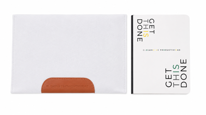 Diario de Productividad con Funda Protectora de Fieltro, Cuaderno para Organización, Planificación y Gestión de Tare