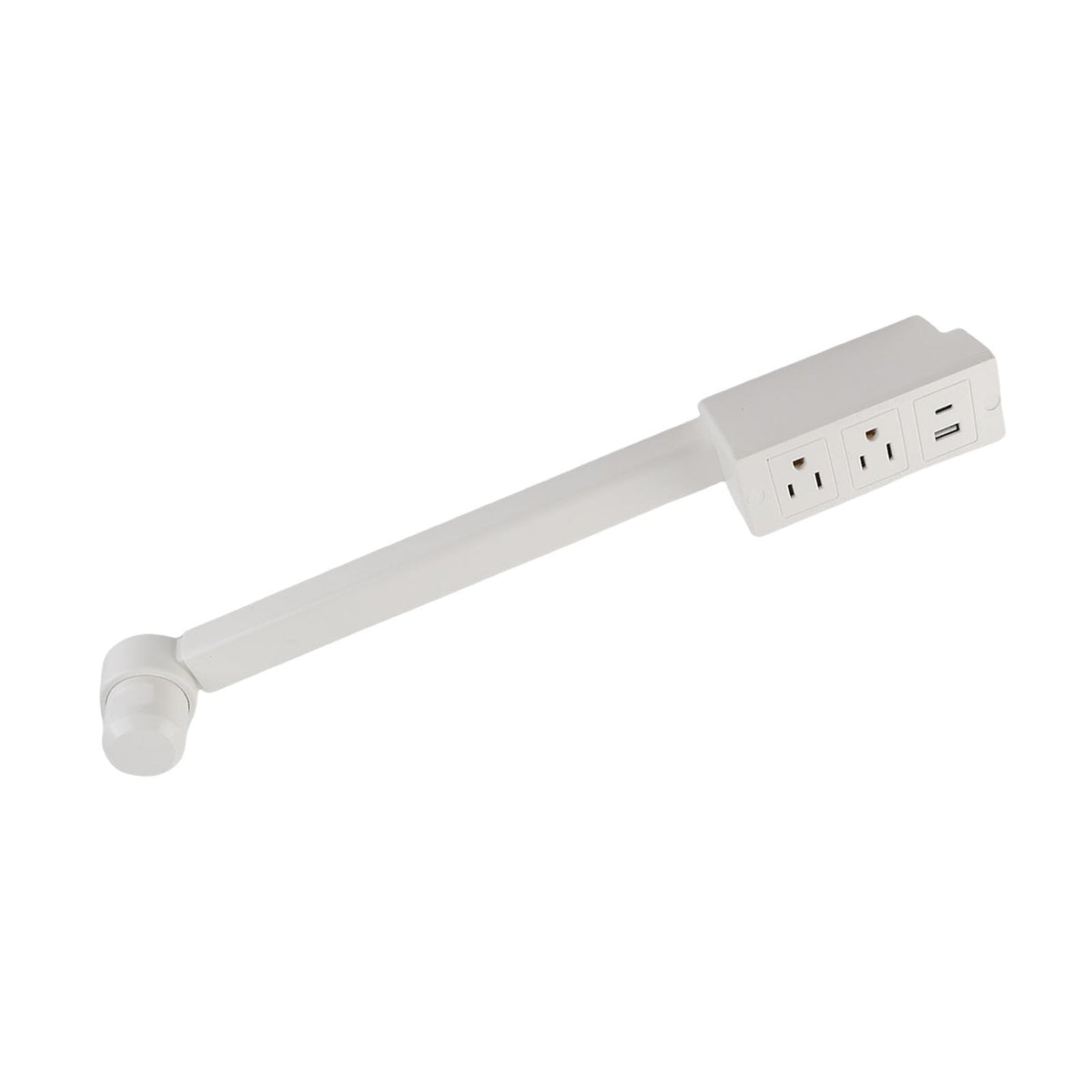Extensor de toma de corriente extensible con base giratoria de 180