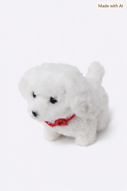 Perro de peluche interactivo y eléctrico.