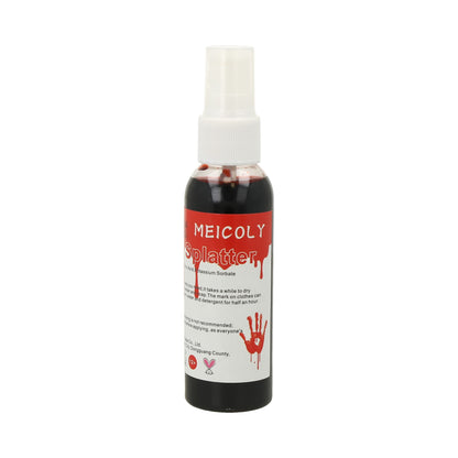 spray de salpicadura (splatter) sangre falsa.