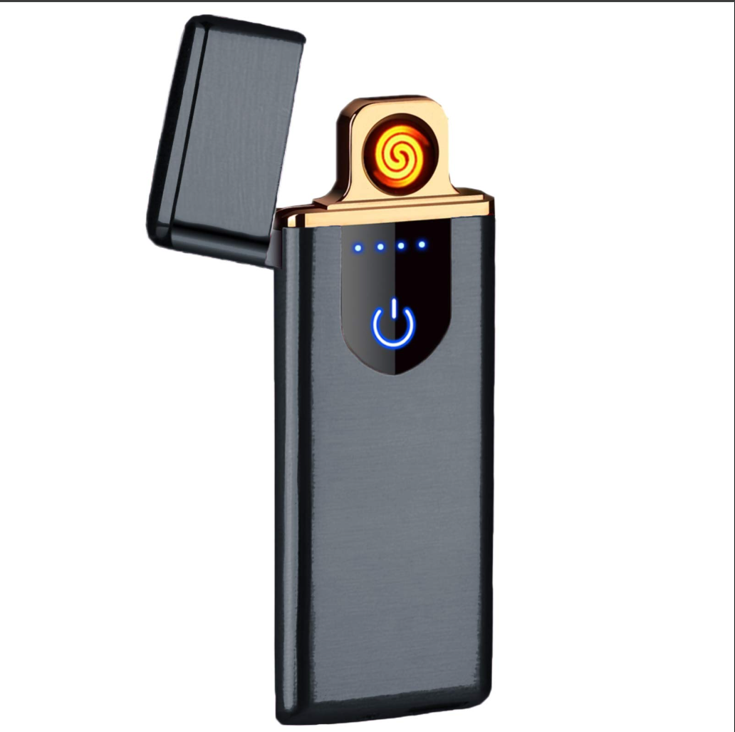 Encendedor eléctrico recargable por USB funciona mediante tecnología de arco de plasma en lugar de llama.