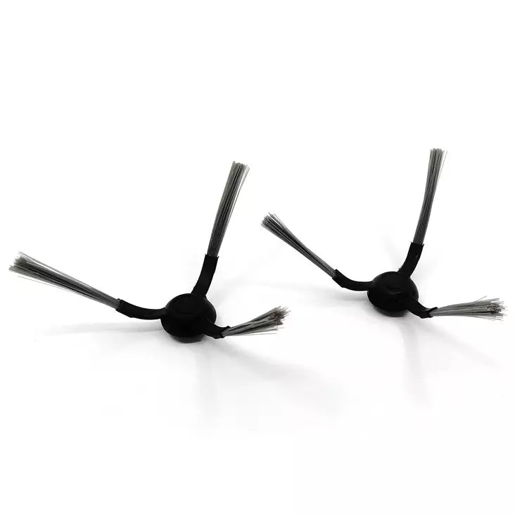 Pack de 4 cepillos laterales de repuesto para robots aspiradores, compatibles con modelos como Xiaomi E10/E12/B112 y similares.