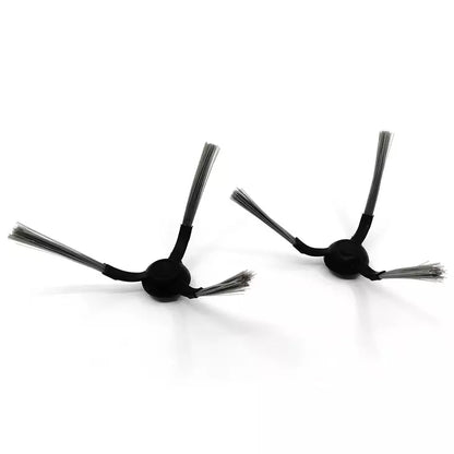 Pack de 4 cepillos laterales de repuesto para robots aspiradores, compatibles con modelos como Xiaomi E10/E12/B112 y similares.