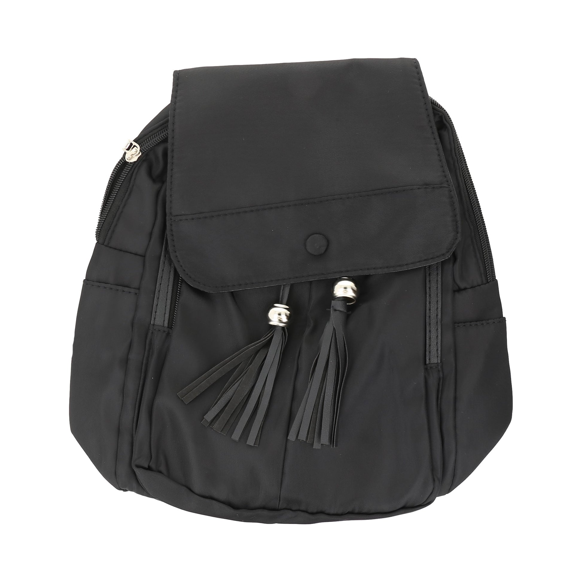 mochila color negra para dama