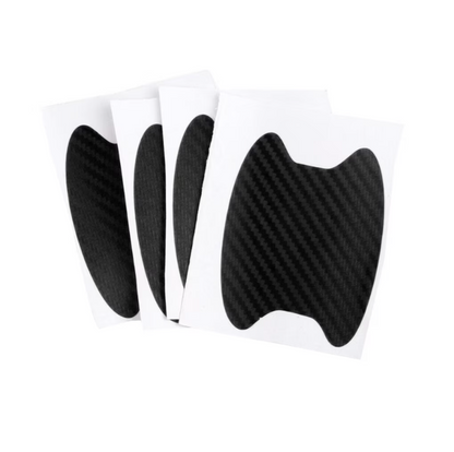 Adhesivo protector color fibra de carbono para manija de puerta de coche (antirrayones)