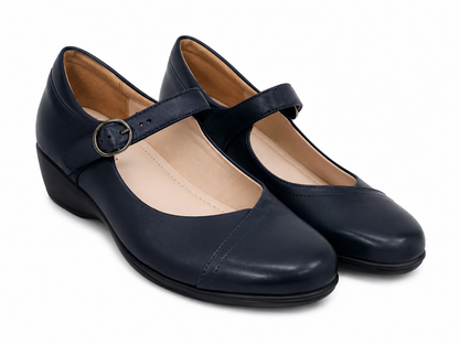 Zapatos Mary Jane de Tacón Bajo para Mujer Talla 40.