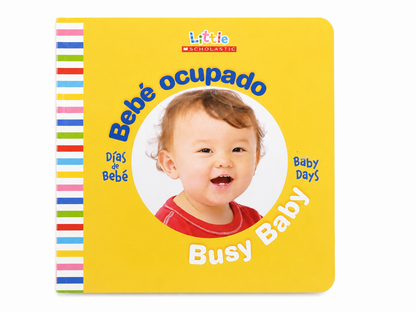 Libro Infantil de Cartón para Bebés Busy Baby con Ilustraciones a Color.