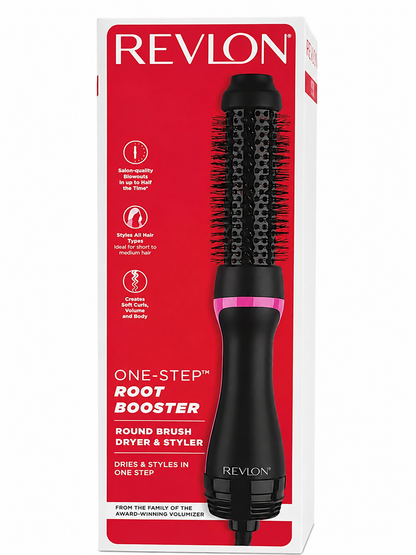 Cepillo Secador Redondo Eléctrico para Secar, Dar Volumen y Peinar el Cabello.
