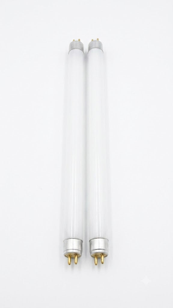 Tubos de luz fluorescentes o LED de tipo T5 con bases de 2 pines (G5).