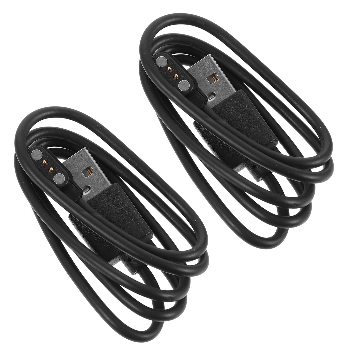 Pack de 2  cables de carga magnético USB diseñado para relojes inteligentes smartwatches.