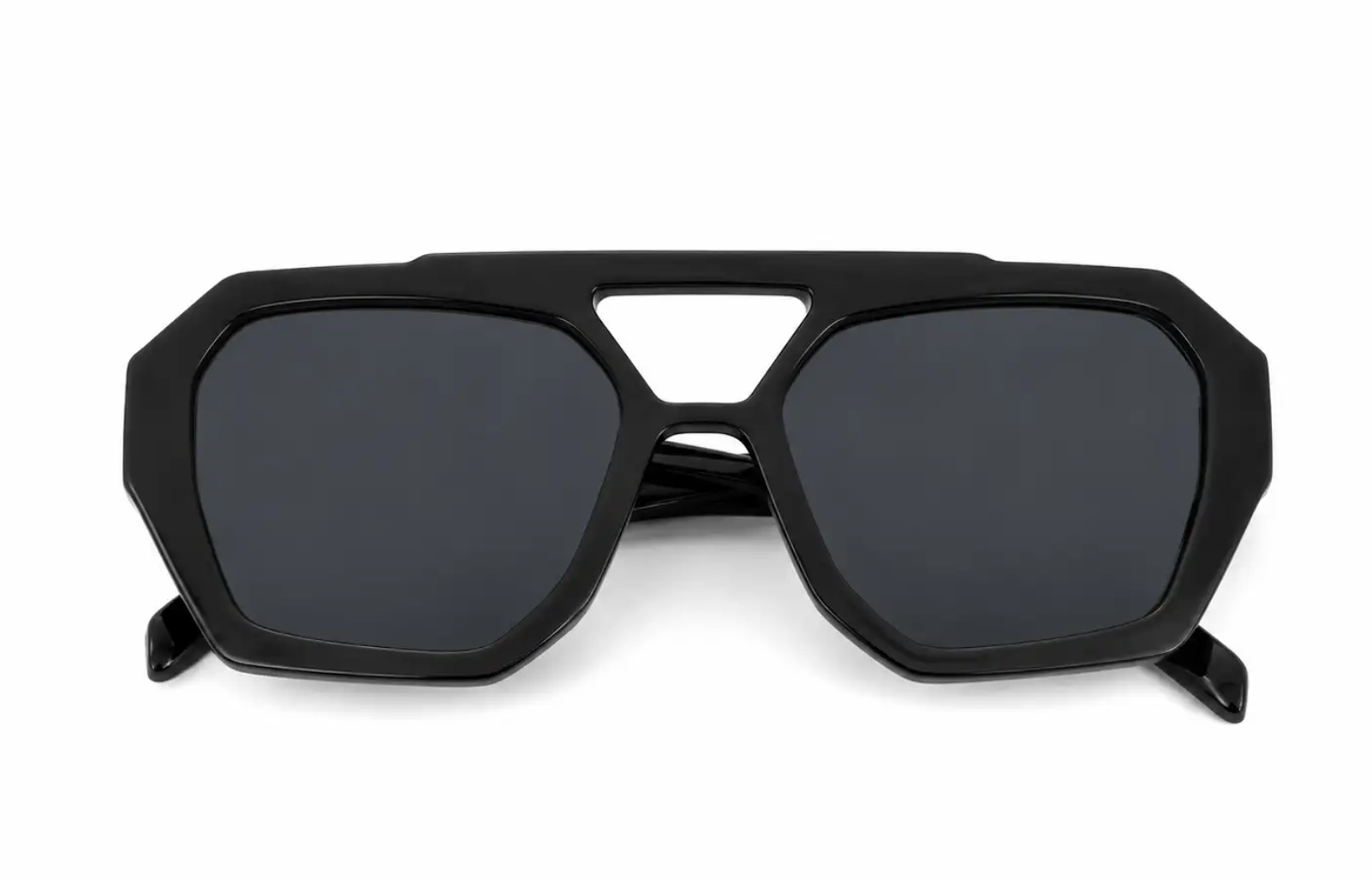 Gafas de Sol Geométricas Negras con Lentes Oscuros para Hombre y Mujer.