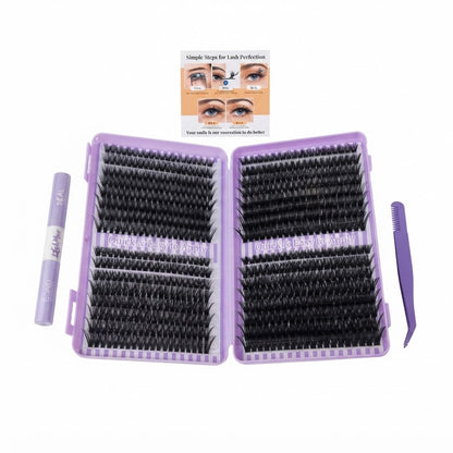 Kit de extensión de pestañas en racimo.