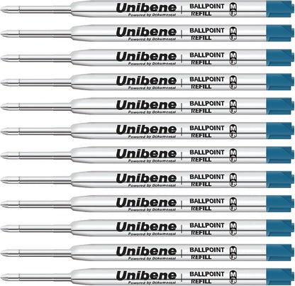 Paquete de 12 repuestos para bolígrafo, compatibles con bolígrafos estilo Parker.