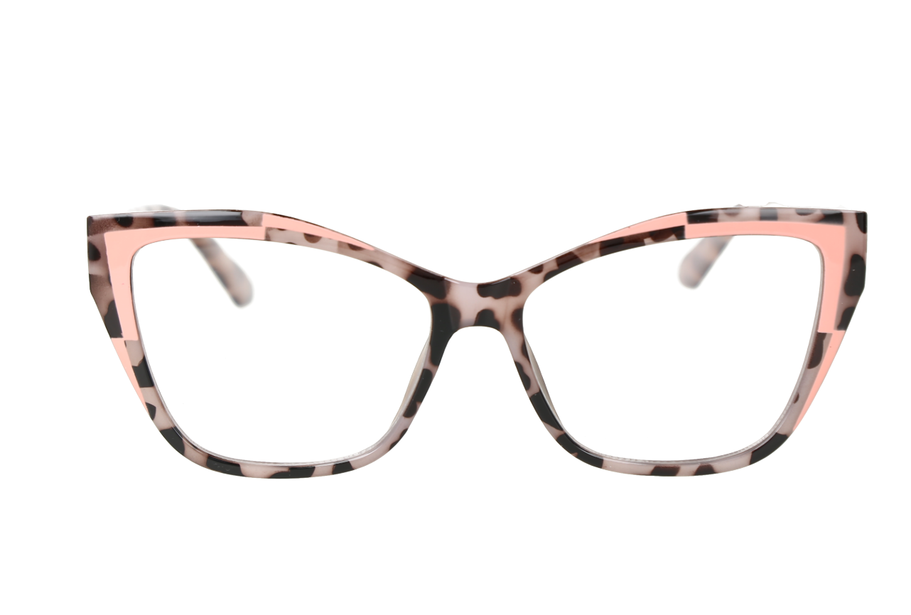 Gafas elegantes bitono, leopardo.rosa