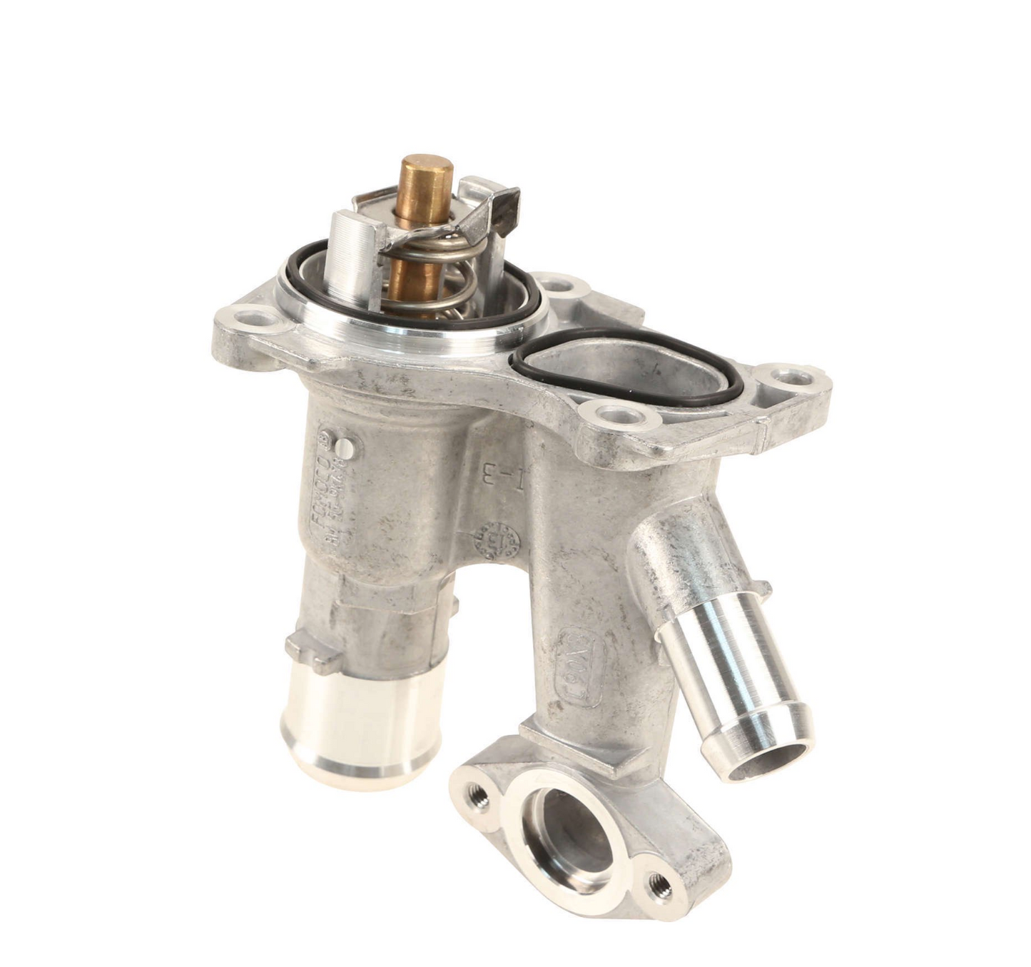 Carcasa de termostato para motor de vehiculos ford fiesta, escape y fusion.