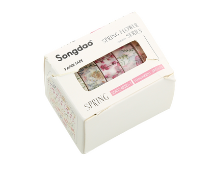 Juego de cintas adhesivas decorativas Songdao modelo Spring Flower