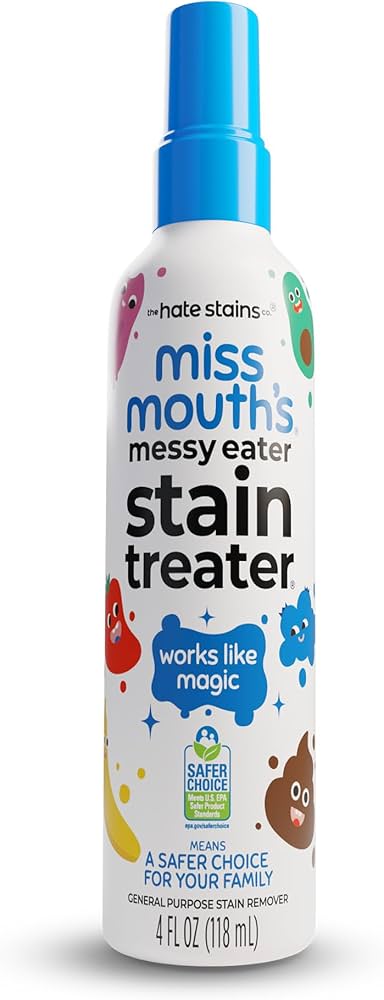 Removedor de manchas en spray, quitamanchas de acción rápida diseñado específicamente para eliminar manchas de comida, grasa y otros derrames comunes en ropa de bebés y niños.